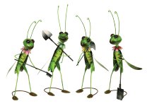 Metal grasshopper h=32-35cm w=14-17cm