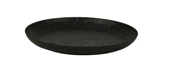 Metall-Platte rund in schwarz d=20cm