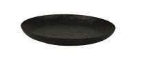 Metal plate round in black d=20cm
