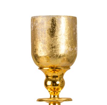 Glass inserts golden for 5-armed