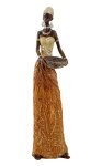 African Woman standing with bowl in hand