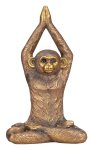 Affe Yogafigur braun/gold h=65cm b=37cm