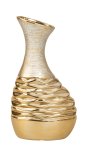 Vase modern "gold" h=28cm w=15cm