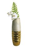 Vase modern rund "gold" h=33cm d=10,5cm