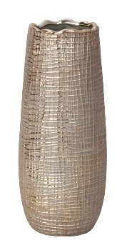 Vase bronze rund h=28cm d=11cm
