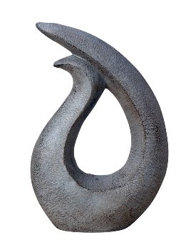 Sculpture stone look anthracite h=39,5cm