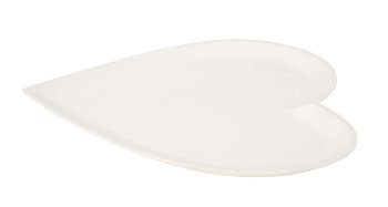 Decoration plate white made of MDF