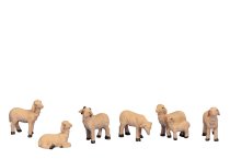 Sheep small, set of 6pcs h=2,5-4cm