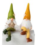 sleeping gnomes with green and orange