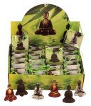 Buddhas in Tütchen in einem Display