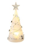 Glass tree with star decoration h=15,5cm