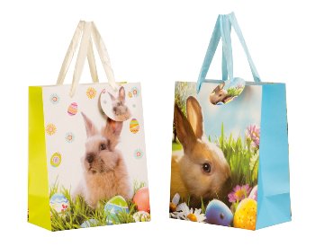 present bag "easter rabbit" 18x23x10cm