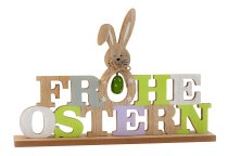 Wooden words "Frohe Ostern" h=20cm