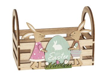 wooden box for filling with easter