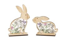 wooden easter rabbit for standing with