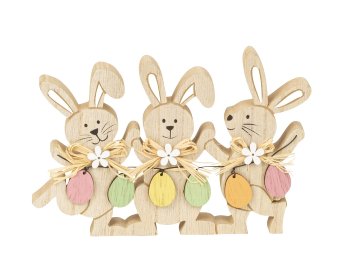 Wooden easter rabbit decoration "3