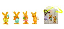 Easter Rabbits h=5,2cm w=2,5cm asst, in