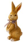 Rabbit standing with brown/white checked