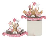 Wooden easter decoration "Happy Easter"