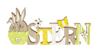 wooden decoration "OSTERN" for standing