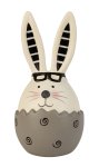 Easter rabbit-egg grey/white with