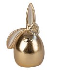 Easter rabbit egg in gold h=14cm