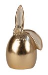 Easter rabbit egg in gold h=20cm