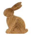 Wooden rabbit sculptur for standing