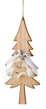 Wooden tree with felt decoration for