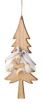 Wooden tree with felt decoration for