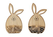 Wooden easter rabbit for standing with
