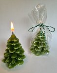 tree candle h=6cm single packe in opp