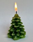 tree candle h=6cm single packe in opp
