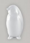 Pengiun white glazed h=12,6cm