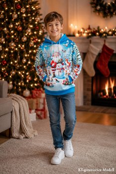 XMAS hooded sweatshirt childre Size