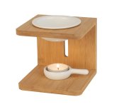 Oil burner with wooden frame modern