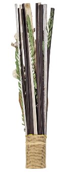 Dried flower arrangement standing