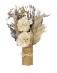 Dried flower arrangement standing