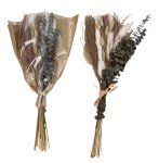 Dried flower arrangement with eucalyptus