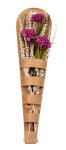 Dried flower arrangement packed in craft