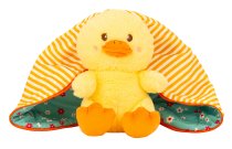 Plush chick in fabric cover egg shape