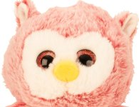 Plush owl red & blue h=30cm asst.