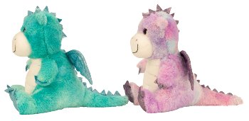 Plüsch Dinosaurier türkis & lila h=28cm