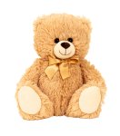 Plush bear sitting brown h=25cm