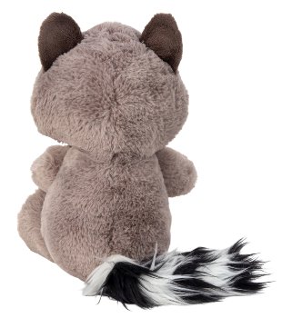 Waschbär grau sitzend h=28cm