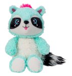 Raccoon turquoise sitting h=28cm