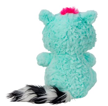 Waschbär türkis sitzend h=28cm