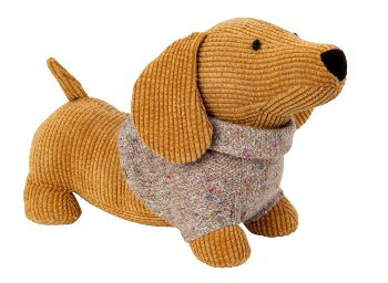 Tür-Stopper Hund mit Pullover h=22cm