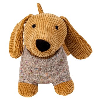 Tür-Stopper Hund mit Pullover h=22cm