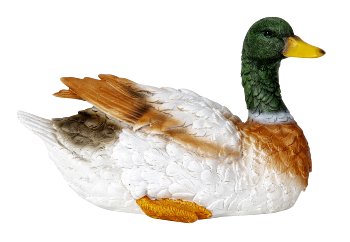 Ente sitzend h=19,5cm b=31cm
